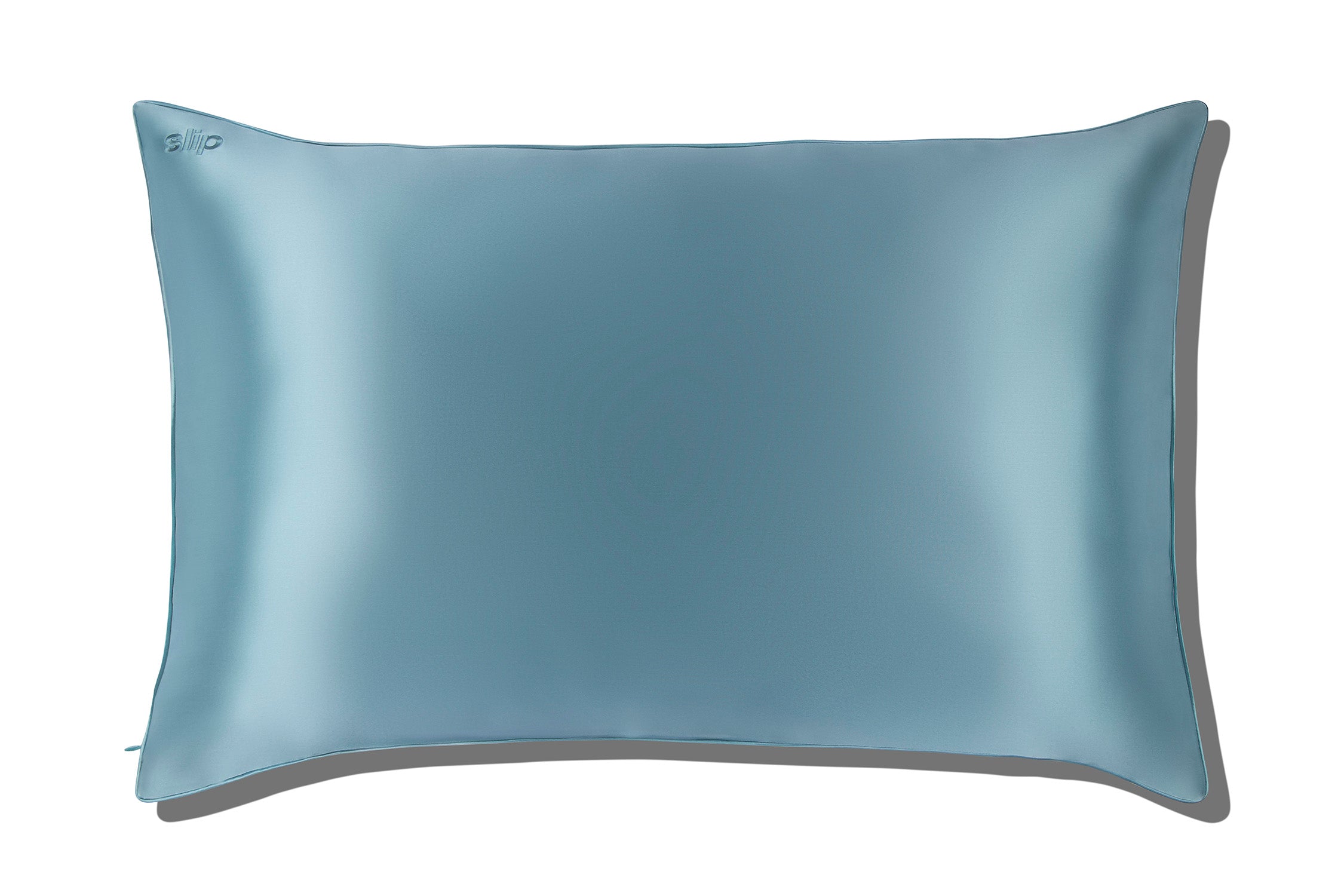 Light blue silk outlet pillowcase