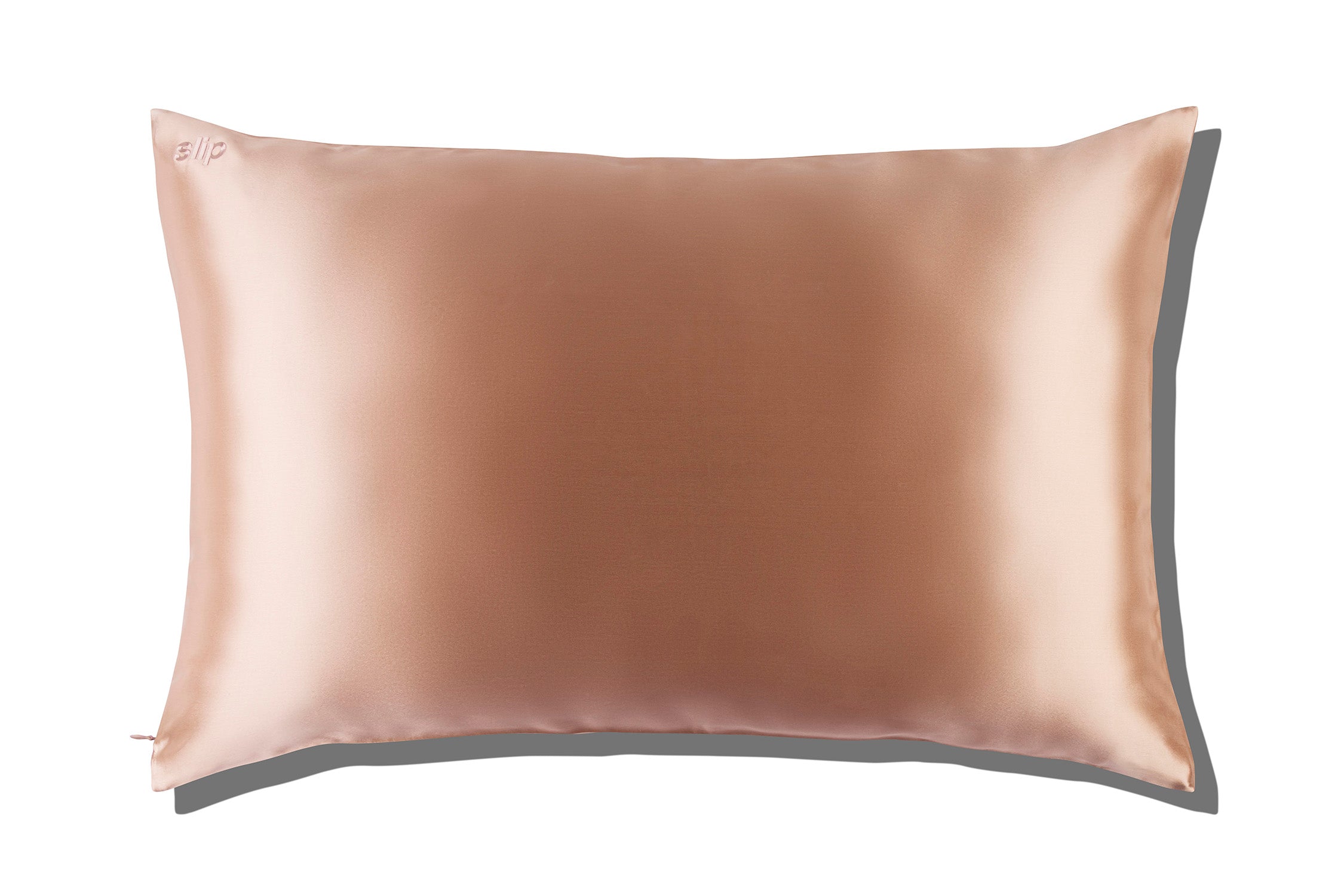 Rose gold satin on sale pillowcase